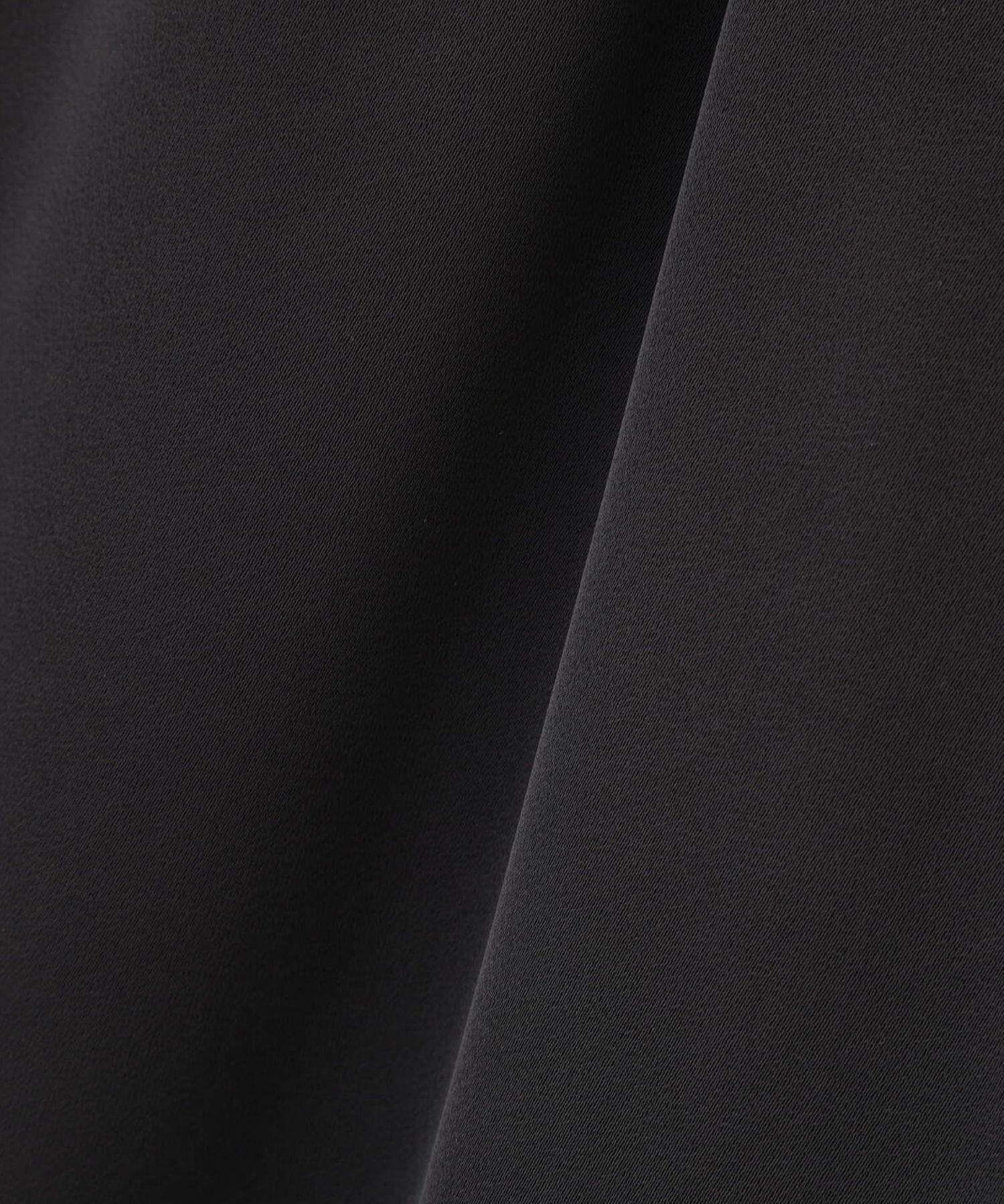 サテンワイドパンツ(ブラック)ポリエステル / ストレッチ性あり / ショート丈裏地付き / 前ポケット×2 、後ろ飾りポケット×2 / ウエストゴム ＋共ヒモ / 0316130223