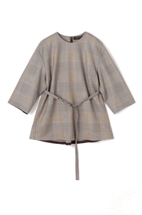 TOMORROWLAND グレー チェック トレンチコート ハイツイストギャバジン トレンチコート （トレンチコート