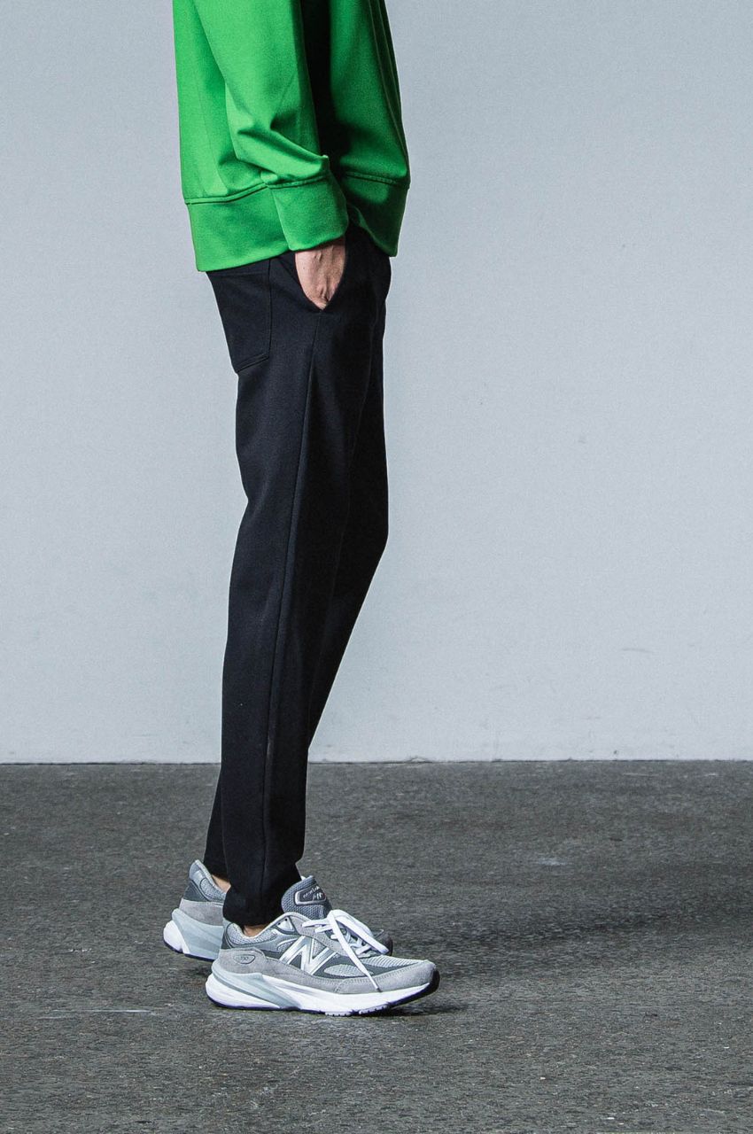 ERIC EASY PANTS (BLACK) レーヨン / ストレッチ / ドローコード付き / サイド・バックポケット付き/  RC33-ST-027