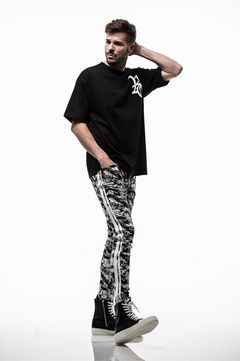 RC ROGO LOOSE TEE BLACK / ビッグシルエットTEE