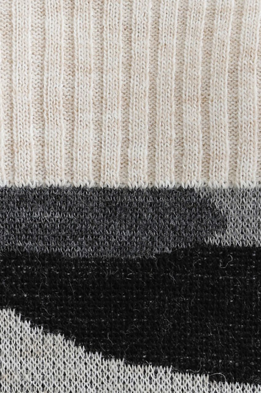 CAMOUFLAGE JACQUARD KNIT TUNIC / カモフラジャカードニットチュニック