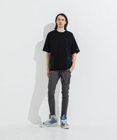 TYLER NYLON PANTS (チャコール ) ナイロン / サイドライン / ストレッチ / ベルトループ / RC36-ST-026