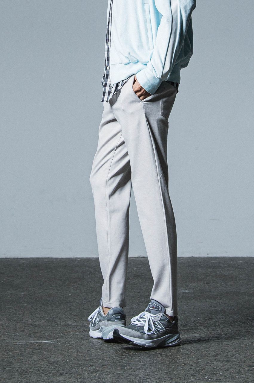 ERIC EASY PANTS (GREYGE) レーヨン / ストレッチ / ドローコード付き / サイド・バックポケット付き/  RC33-ST-027