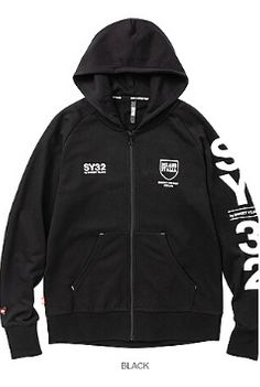 SHIELD LOGO/ ZIP HOODIE