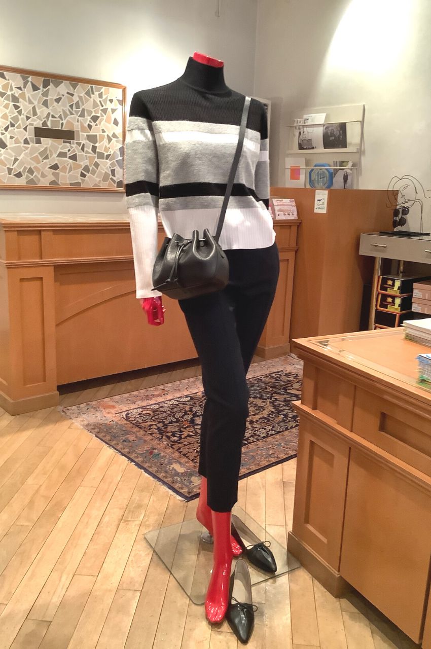 Halo Racking Stripe T/ ボーダーニットプルオーバー