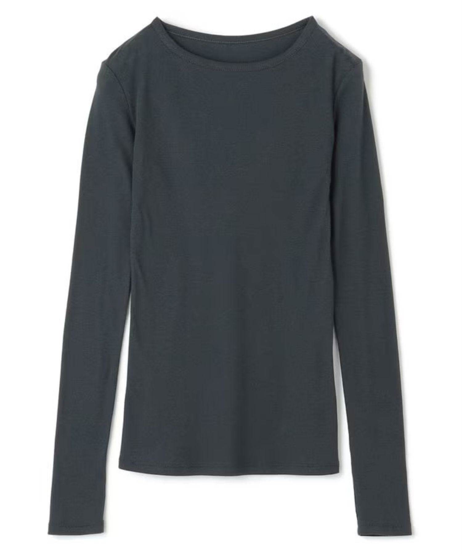 アルビニスタシフォンテレコボートネックカットソー(ストレート) 綿 / ウォッシャブル / クルーネック / KKUVCA0205