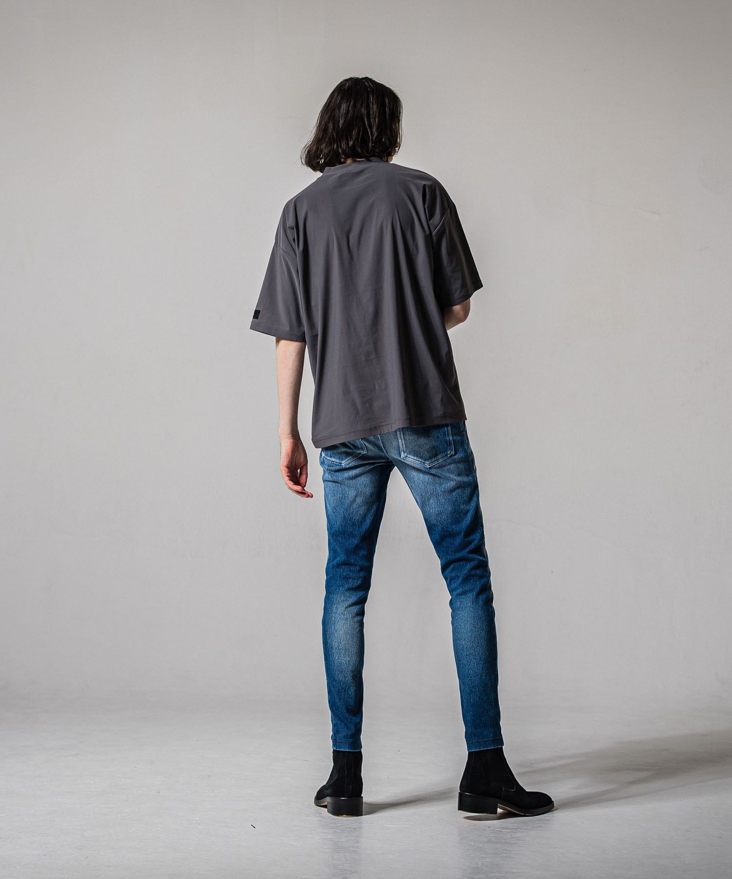 EX denim jersey EDGE PT ( DIND ) COTTON / スラッシュポケット /  ダブルライン / ストレッチ / RC39-ST-014D