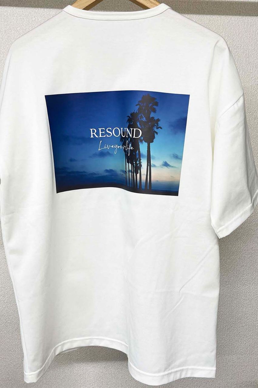 Palm BEACH photo LOOSE TEE / フォトプリントルーズTシャツ