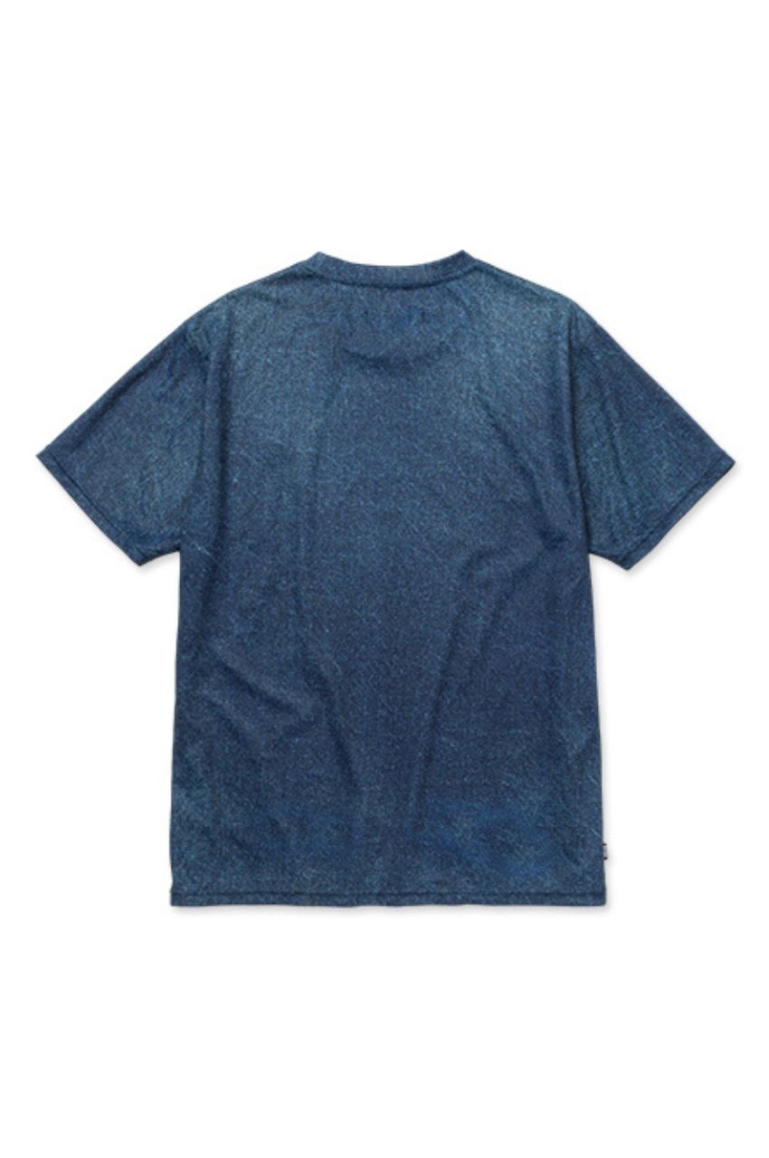 フェイクデニムTシャツ(デニム) ポリエステル / クルーネック / ウォッシャブル