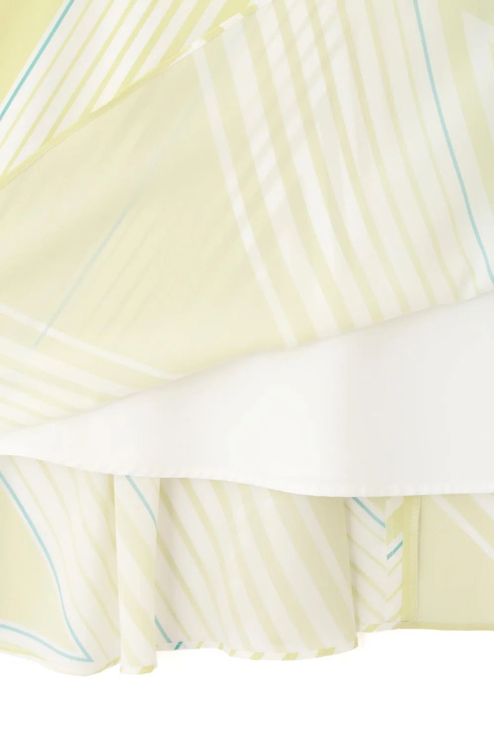 トライアングルボーダープリントスカート (イエロー) / ポリエステル 100% / ウォッシャブル / セットアップ / 0315120311