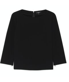 Admiral Crepe Jorane Zip Sleeve ( ブラック ) トリアセテート /伸縮性有り / 裏地無し /7分袖ファスナー 付き / 手洗可 / 01-6108218