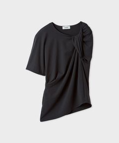 【ICEDFABRIC +R】ニースリーブコクーントップス(ダークグレー ) 再生繊維 / ウォッシャブル / 持続冷感 / MWCT262008