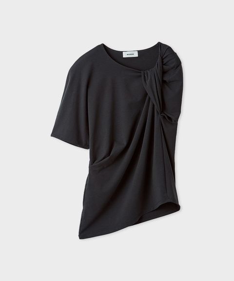 【ICEDFABRIC +R】ニースリーブコクーントップス(ダークグレー ) 再生繊維 / ウォッシャブル / 持続冷感 / MWCT262008