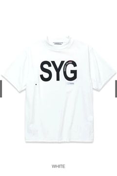 モックTシャツ (ホワイト ) ポリエステル / モックネック /  汗染み防止加工 / 吸水速乾 / UV加工