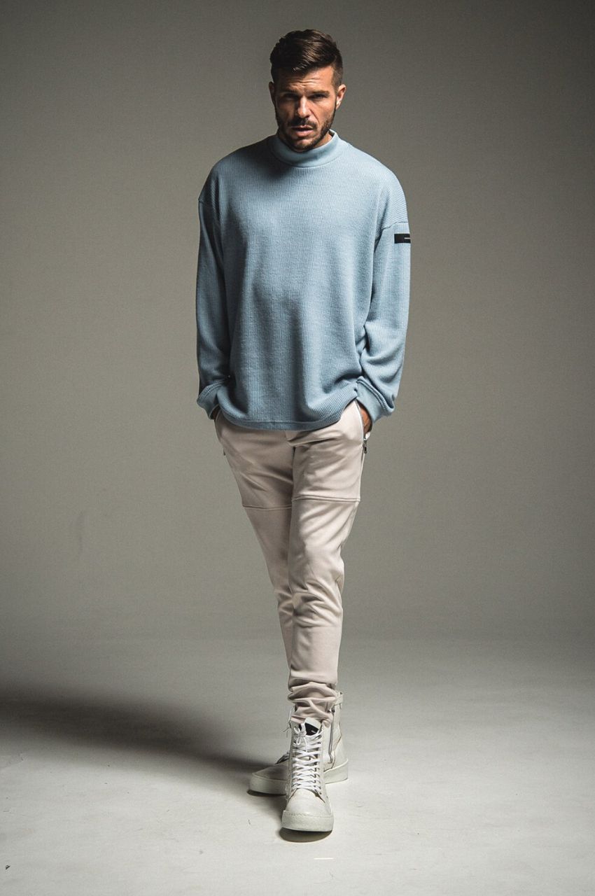 MOCKNECK OVER KNIT / モックネックドロップショルダーニット