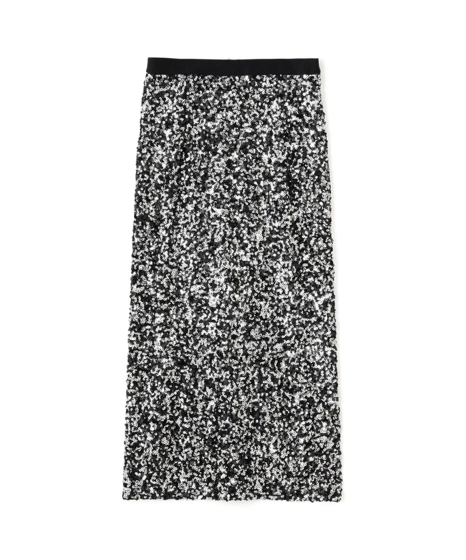 スパンコールスカート(シルバー)ポリエステル / ウエストゴム / ストレッチあり / 0315220109