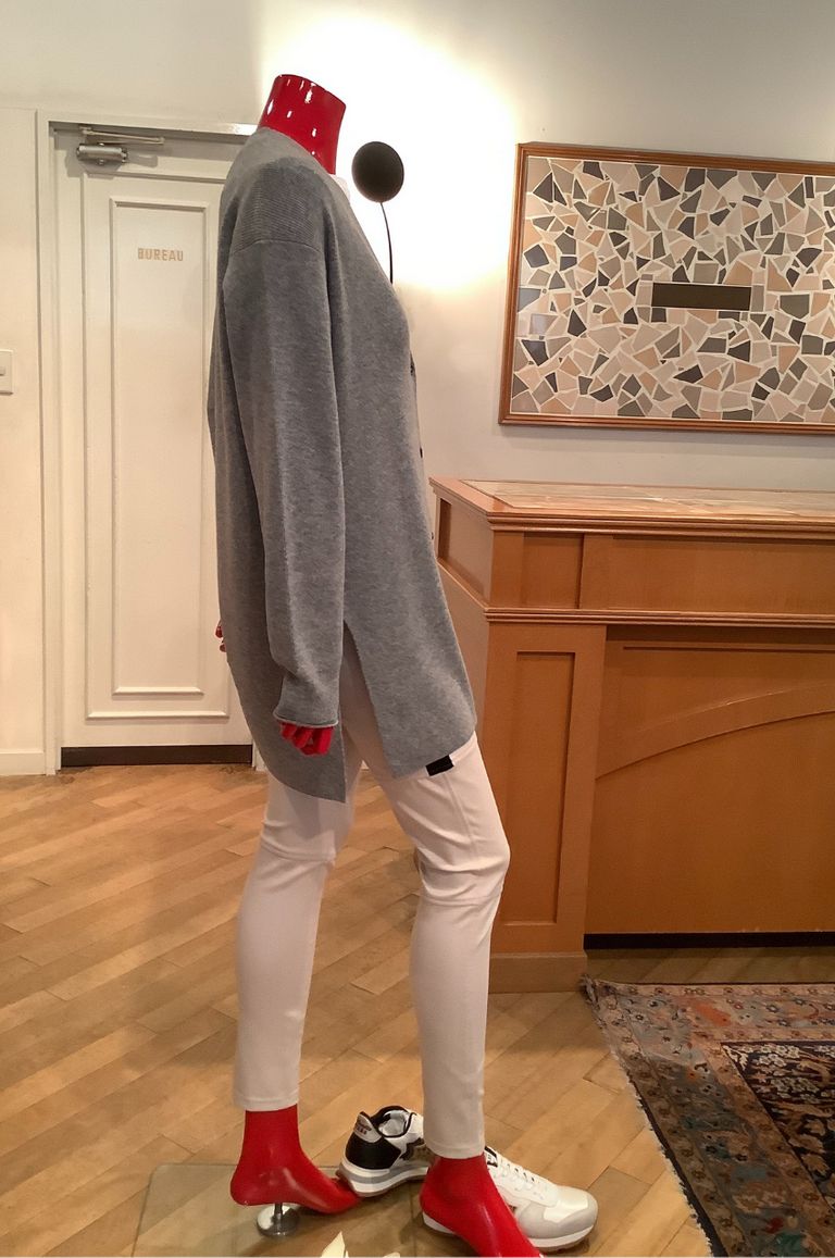 Mercer Wool Cash Straight Cardi / Vネックカーディガン - S - ハスキー