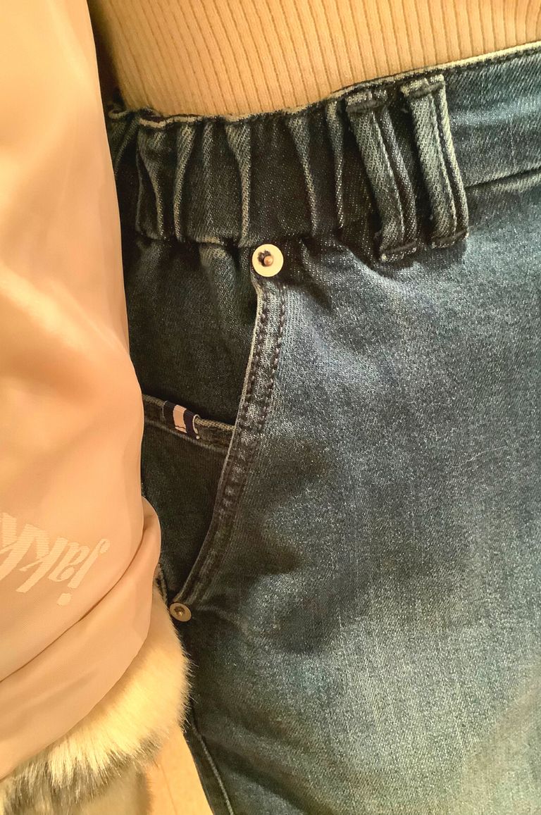 RELAX WIDE DENIM PANTS /リラックスワイドデニムパンツ - S - ブルー