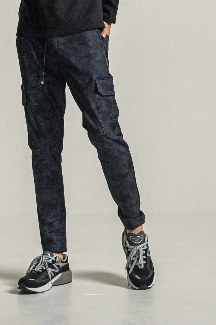 Darrell HEAT cargo PT (BKCAMO) ナイロン / 裏起毛 / 360°ストレッチ / サイドライン  /RC34-ST-010H