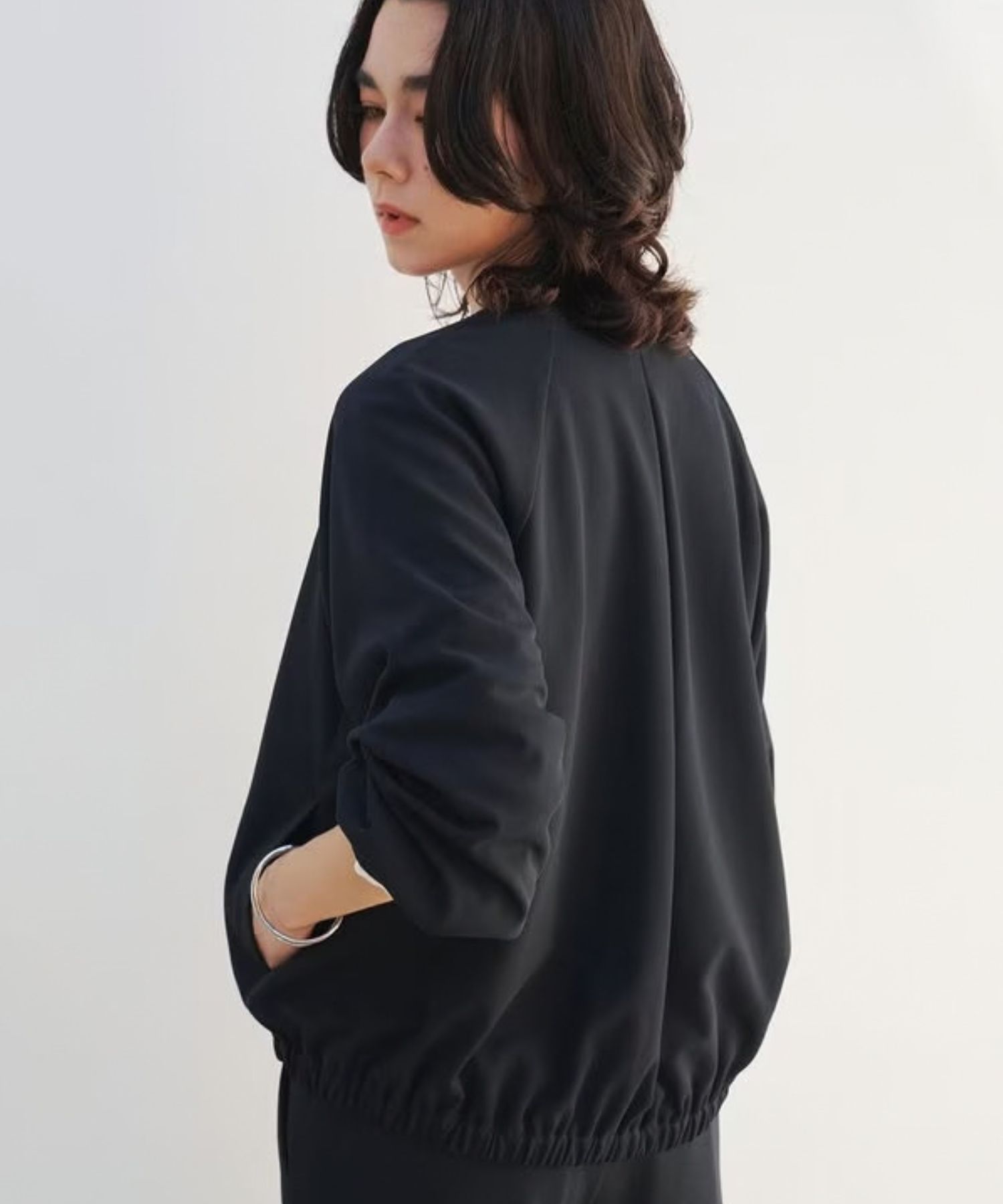新型BEAUTY MOVEヘビロテブルゾン(ブラック) ポリエステル / ウォッシャブル / 接触冷感 / UVカット/ 吸水速乾 / JKUMLW0302