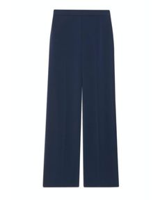 Admiral Crepe Wide Pull On Full Length ( ノクターンネイビー) トリアセテート / 後ろウエストゴム / センタープレス有り / 手洗可 /  01-6106401