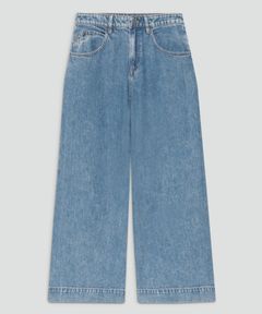 Relaxed Denim Aline Pant(アイスブルー) / 綿 / ウォッシャブル / 01-5306413