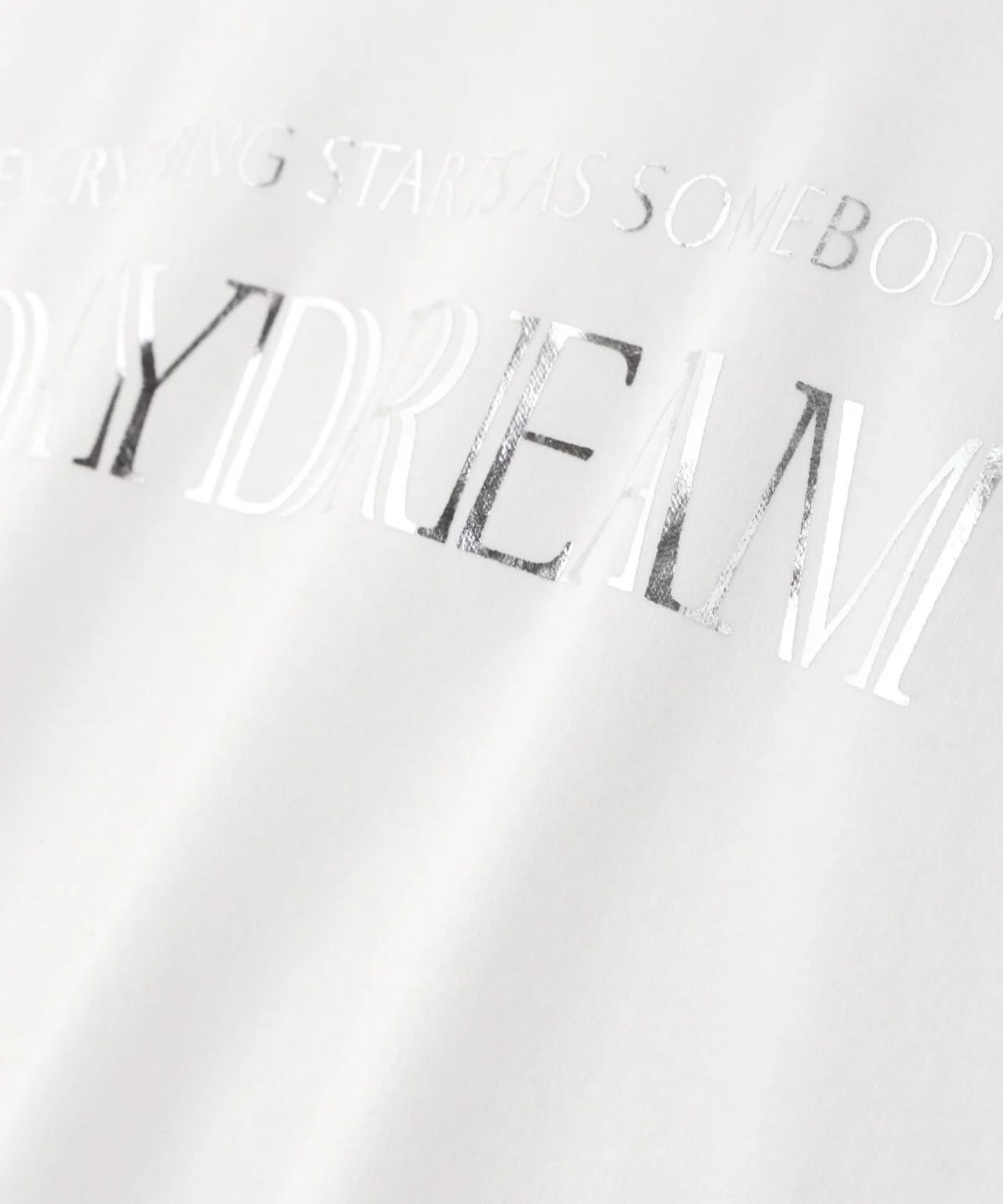 Day dreamTシャツ (ホワイト) / 綿 100% / ストレッチ / ウォッシャブル / 0315160308