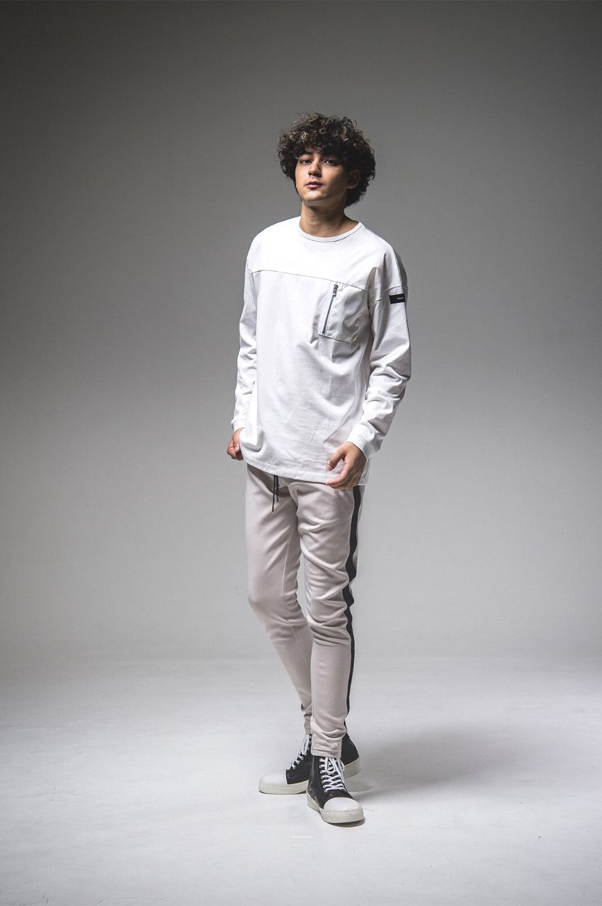 nylon pocket LOOSE LONG SLEAVE / ナイロンポケットルーズロングスリーブTシャツ