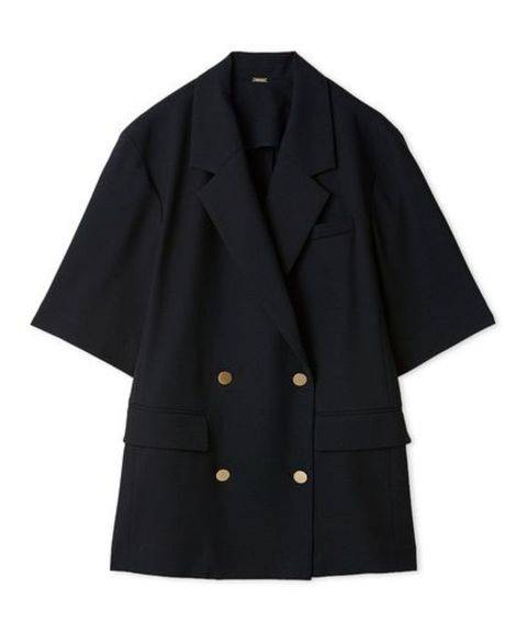 金釦ハーフスリーブジャケット(DNVY) ポリエステル / 裏地無し / UVカット / メタルボタン / 09WFJ261133