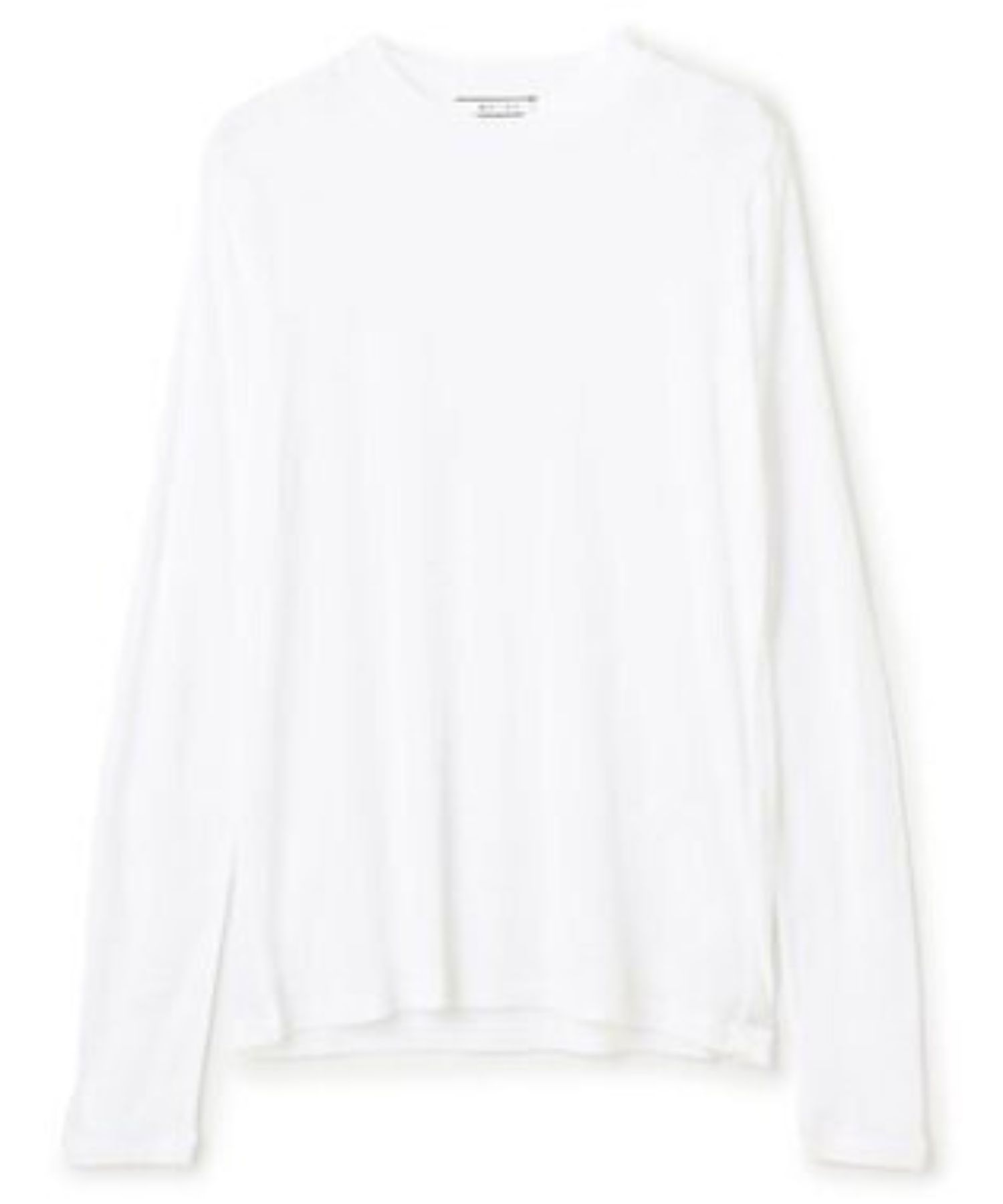 SORE / コットンシアークルーネックカットソー (White) コットン / ハイゲージに編み / 透け感有り / 手洗可 / KKCWGW0603