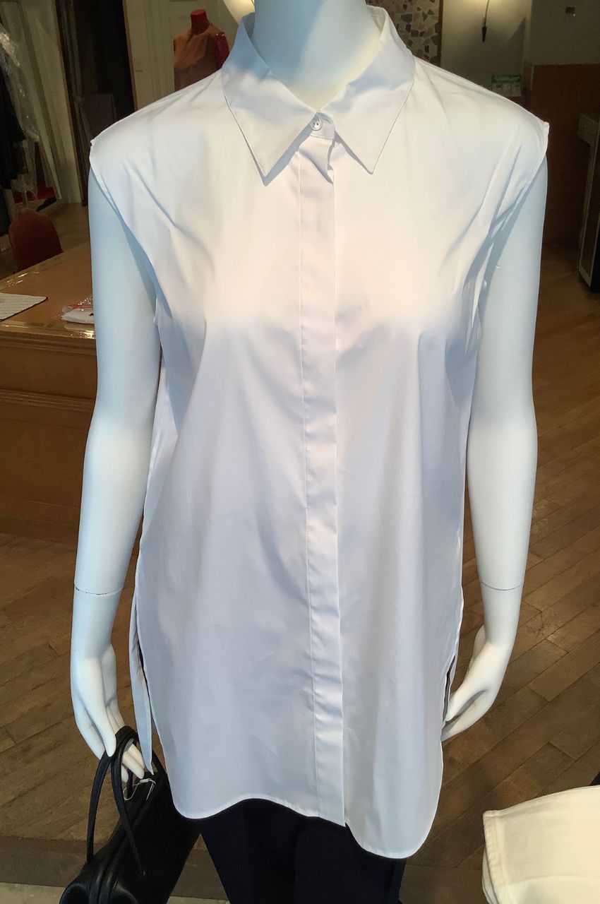 Wealth SL A Line Shirt / スリーブレスシャツブラウス