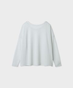 シアーワッフルカットロンT(ミント) ポリエステル / ボートネック / 袖口ロゴあり / MWCT261072