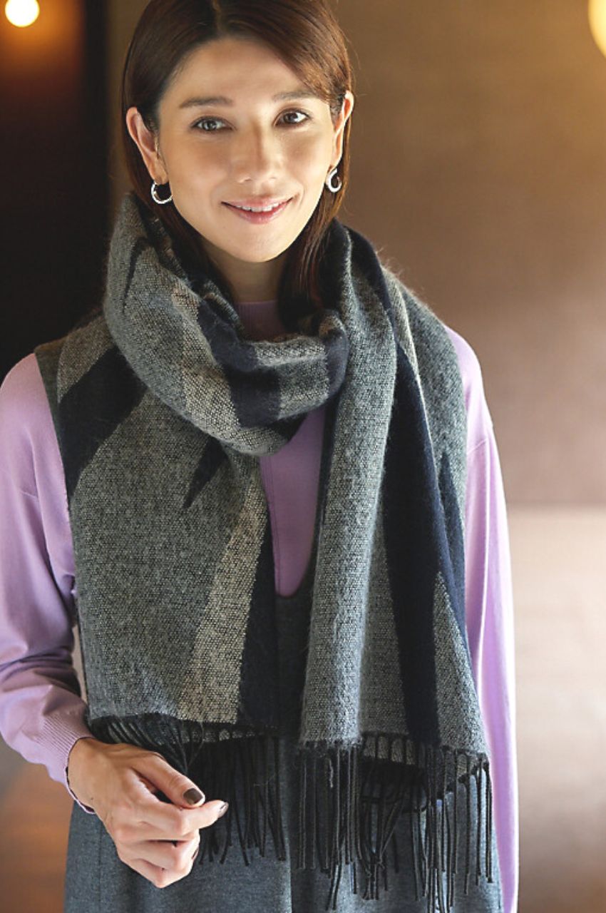 ART ZEBRA JACQUARD STALL  / アートゼブラジャカードストール