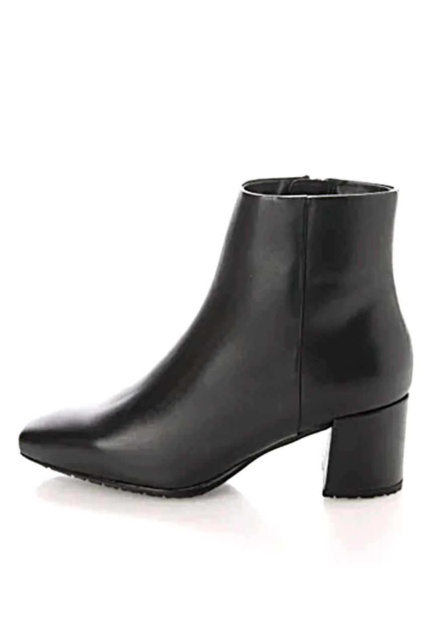 SQUARE TOE MIDDLE HEEL SHORT BOOTS / スクエアトウミドルヒールショートブーツ