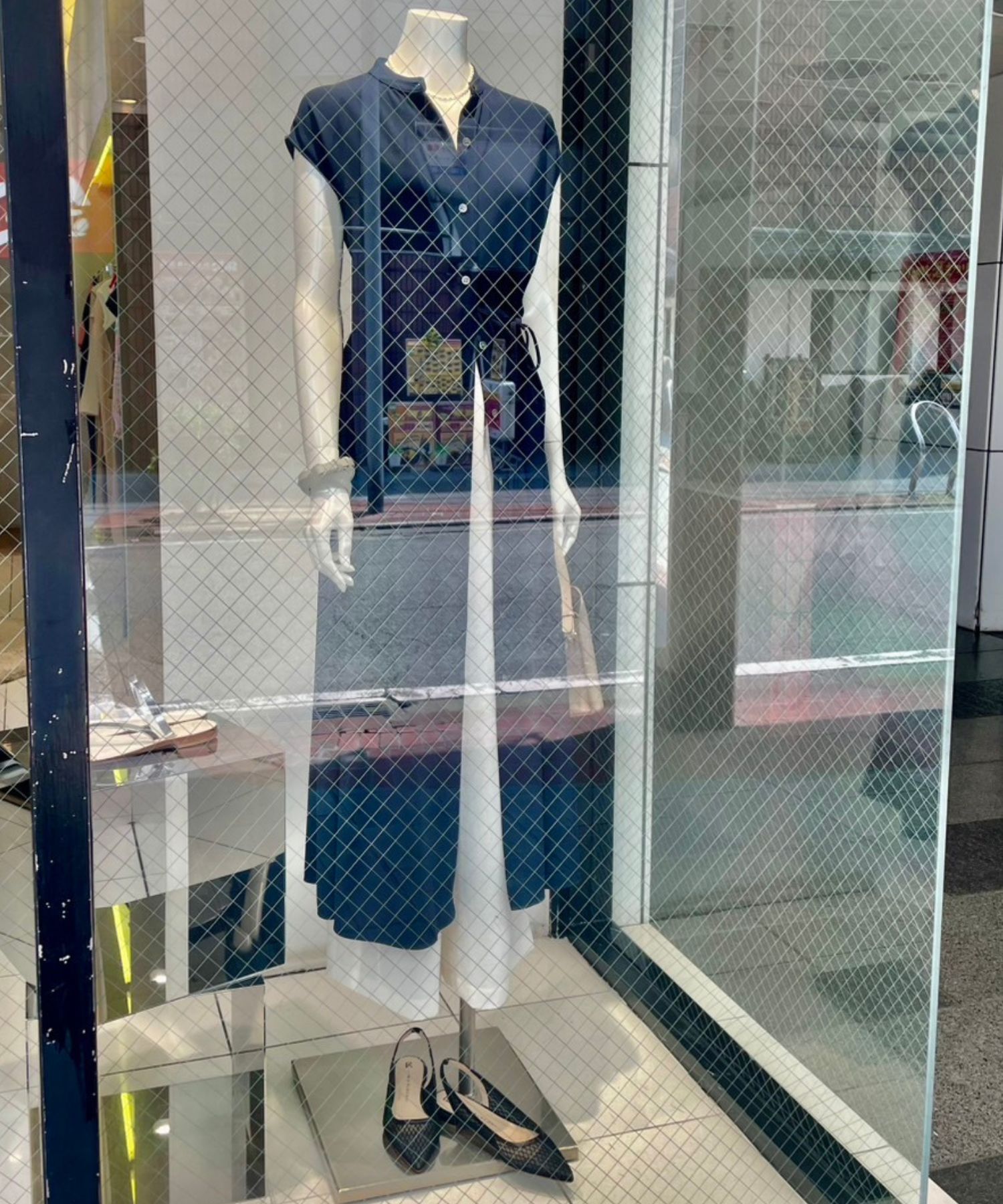 Poweder Crepe Convertible Wrap Dress(ノクターンネイビー) トリアセテート / ウォッシャブル / 手洗い可 / 01-5205210