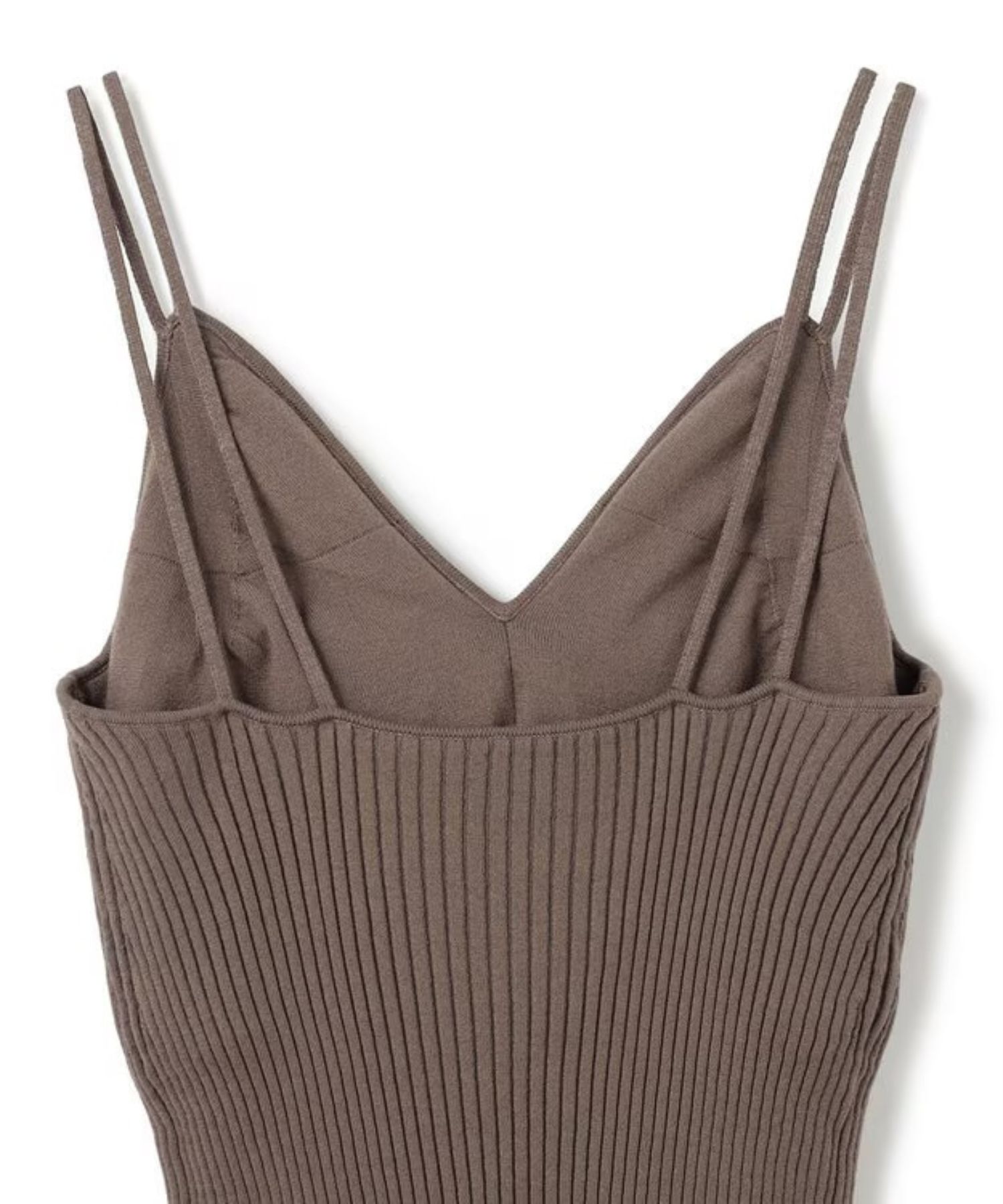 カップ付きキャミソール(トープ) レーヨン / ウォッシャブル / 肩紐2本 / KRUVLS0308