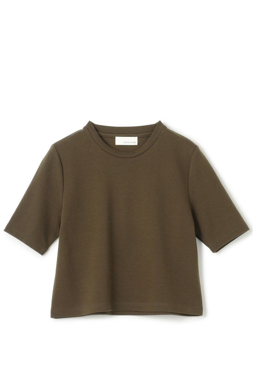 uncrave - コットンミラノショート丈Tシャツ(ホワイト)綿