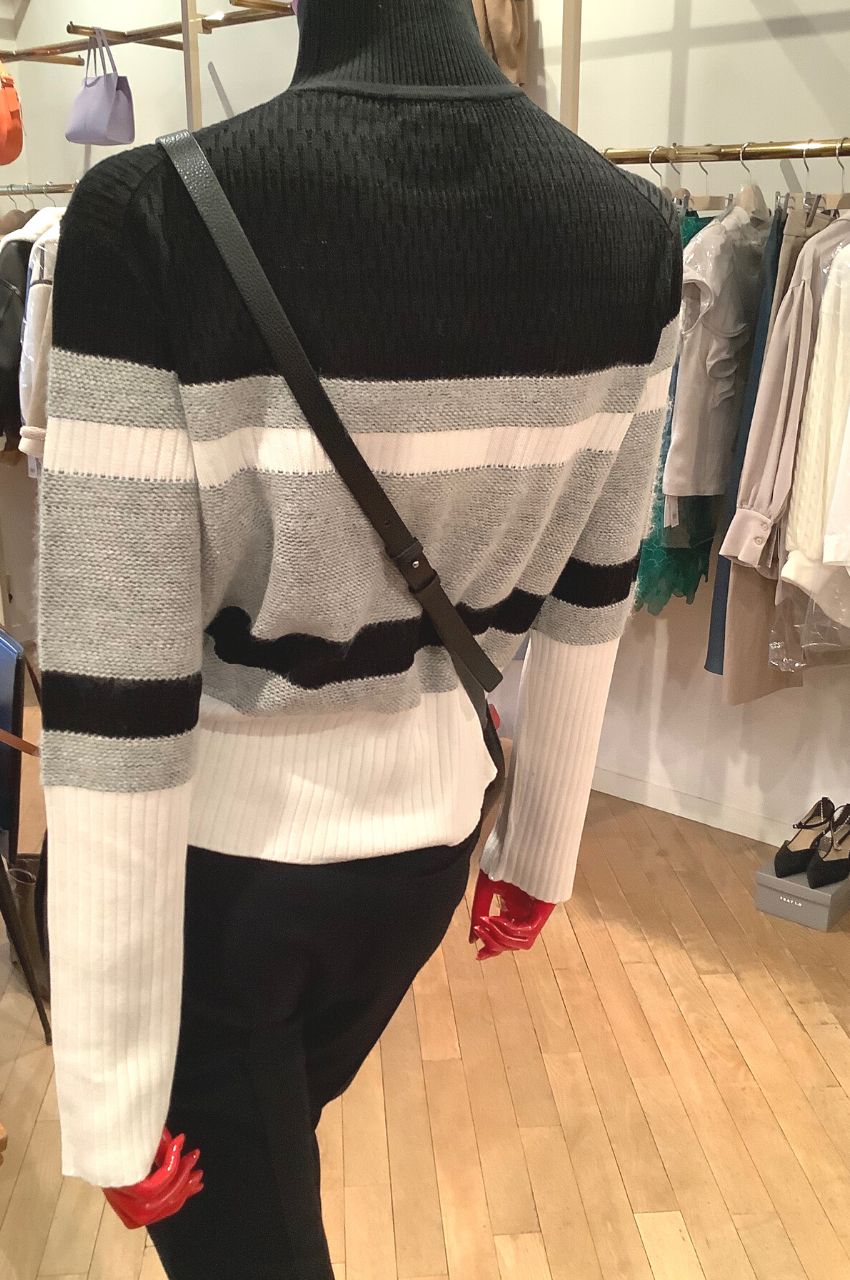 Halo Racking Stripe T/ ボーダーニットプルオーバー
