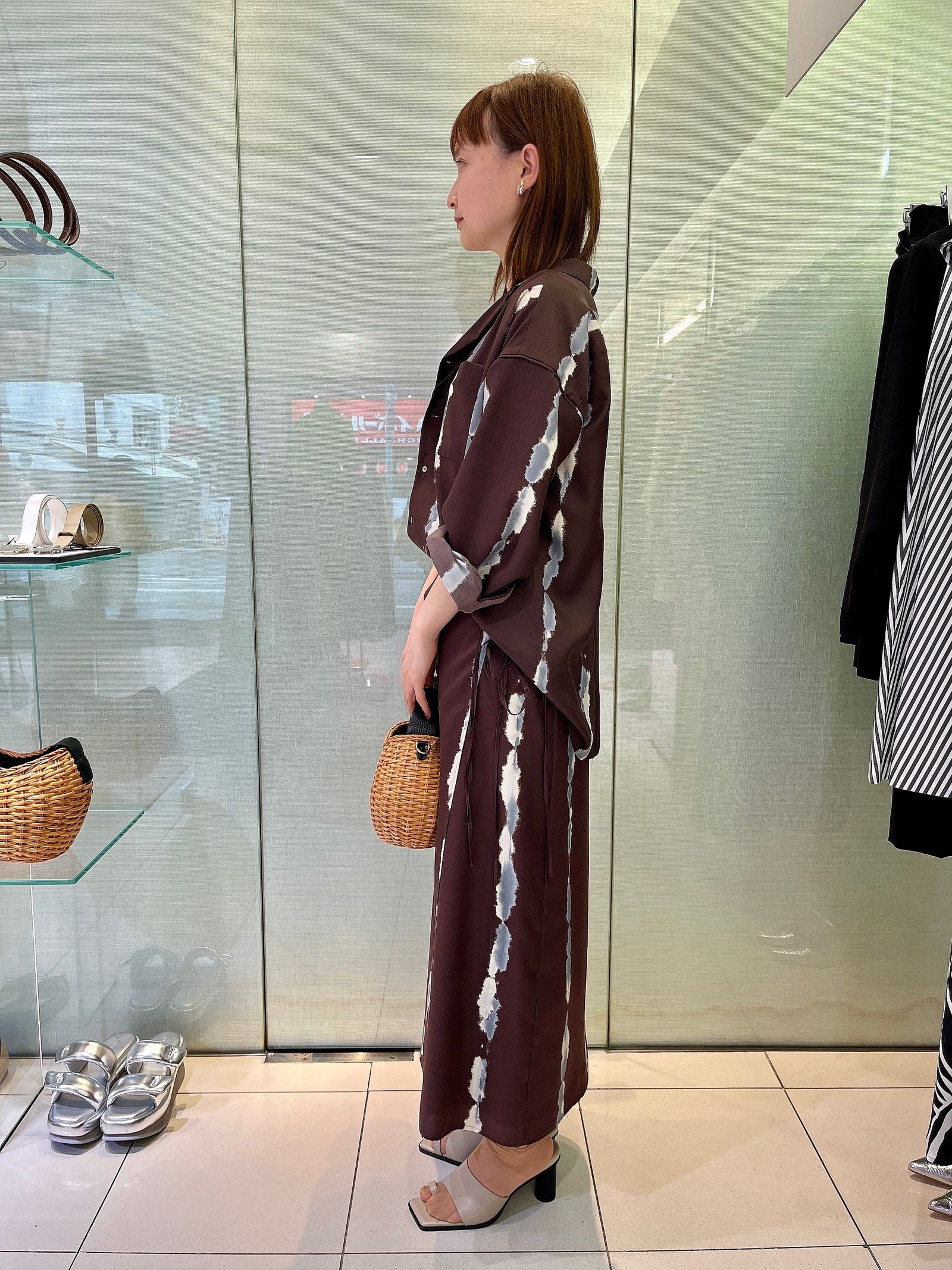 #【MIESROHE】シャツ×スカートセットアップ🤎✨