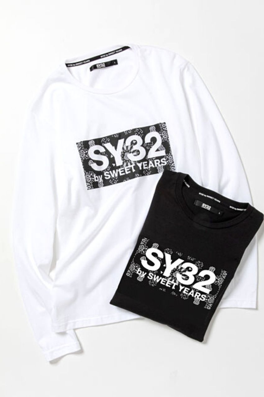 PAISLEY BOX LOGO L/S TEE