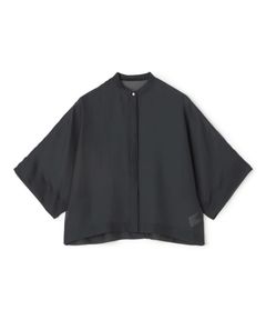 シアーオーガンジー シースルーブラウス ( ネイビー) ポリエステル / 透け感有り / 光沢ややあり / 手洗可 / 13-01-52-01358