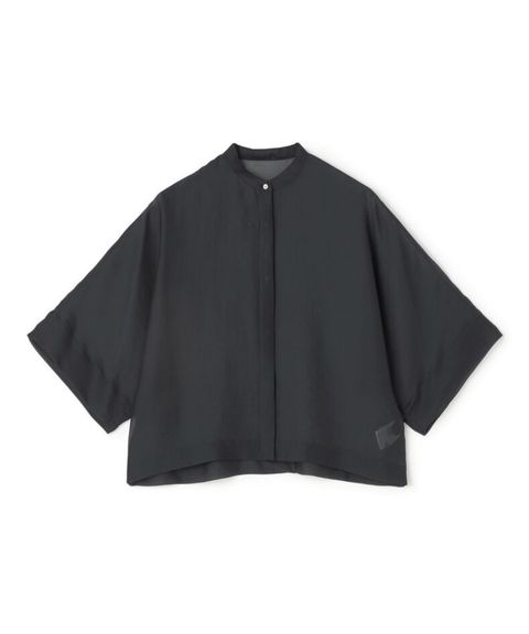 シアーオーガンジー シースルーブラウス ( ネイビー) ポリエステル / 透け感有り / 光沢ややあり / 手洗可 / 13-01-52-01358