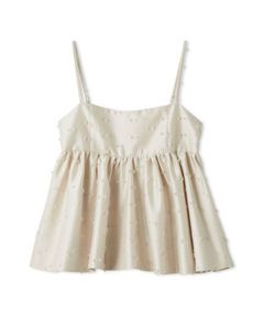 ジャガードペプラムキャミトップス (IVR) ポリエステル / 裏地無し / 透け感無し / 伸縮性無し / 手洗い可 /  09WFT261150