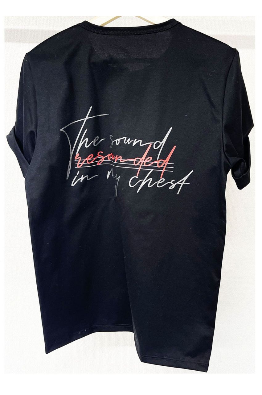 Message chest ROLL UP jersey TEE WHITE /メッセージロゴ レギュラーフィット ロールアップカットソー