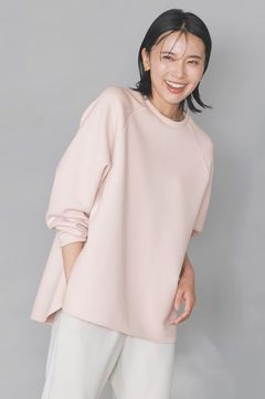UNFILO - BEAUTY FORM JERSEY バックZIPプルオーバー (クリーム