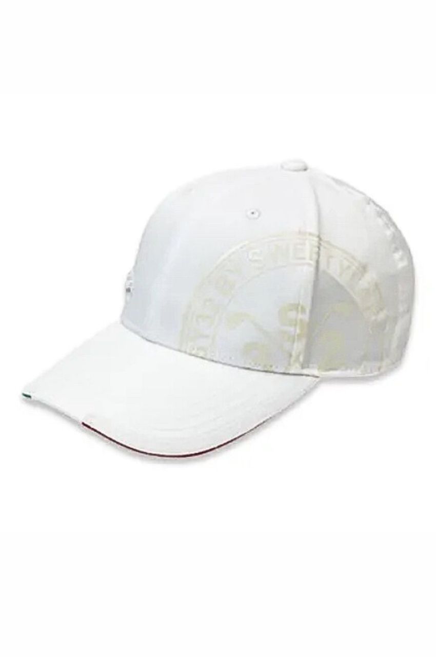 CIRCLE PRINT CAP (ホワイト ) ナイロン / 光沢感有り / 6パネルキャップ / ロゴ / SYG-25SG02