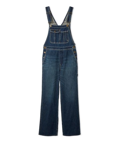 デニムオーバーオール ( BLU ) 綿 / 透け感無し / 伸縮性無し / ヒップポケット有り / 09WFP261130