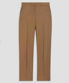 Marcee フランネルウールスリムストレートプルオンパンツ Sleek Flannel (ラセットメランジブラウン) 毛 / ストーブパイプシルエット / 031-6406411