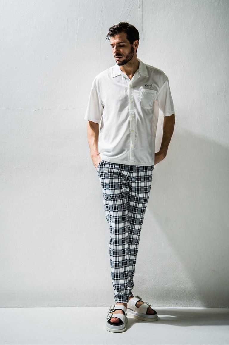 RESOUND CLOTHING - CHRIS EASY check PANTS / チェックパンツ