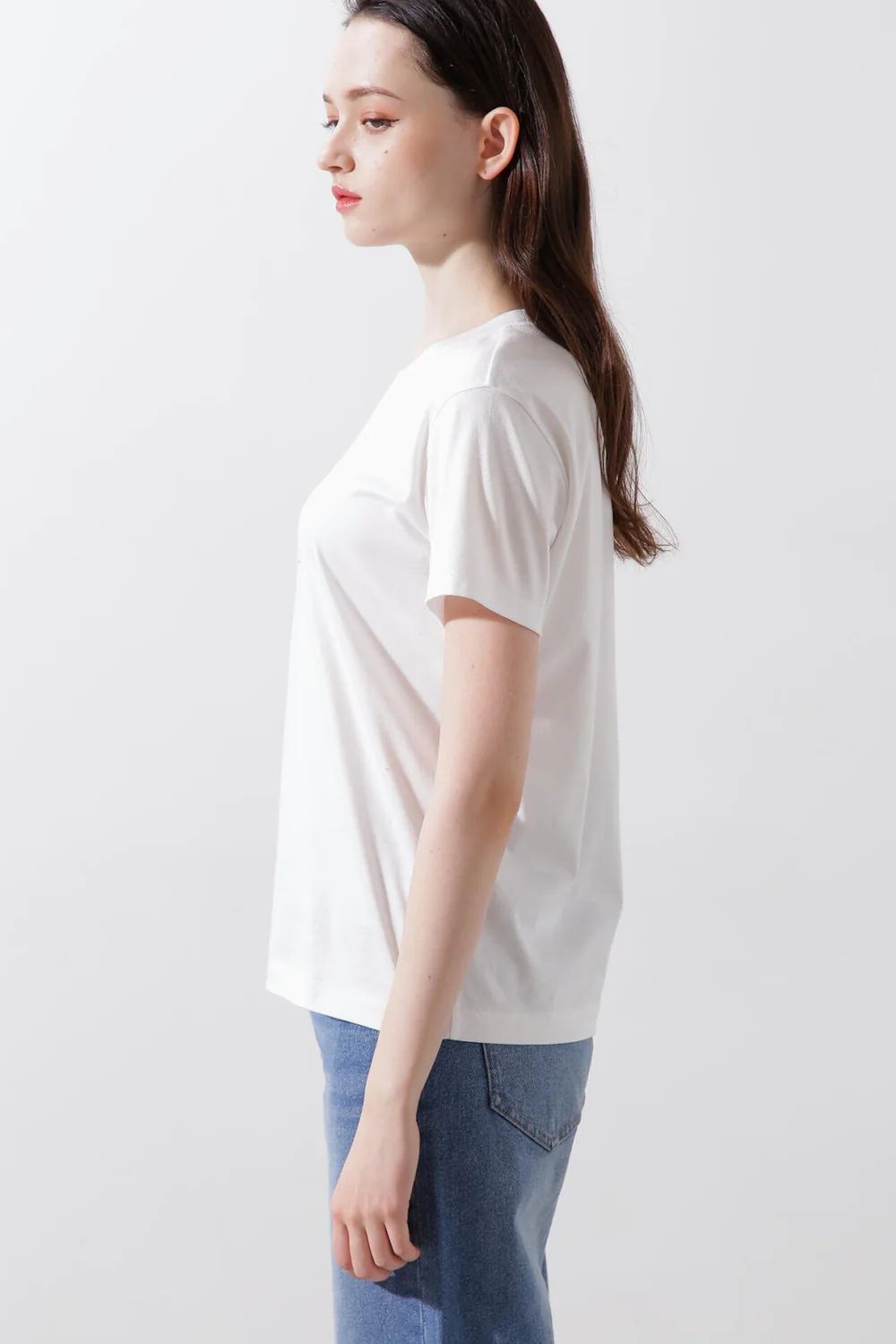 Where flowers bloom Tシャツ (ホワイト) / 綿 100% / ストレッチ / ウォッシャブル / 0315160211